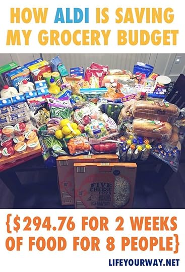How Aldi is saving my grocery budget {$294.76 for 2 weeks of food for 8 people}