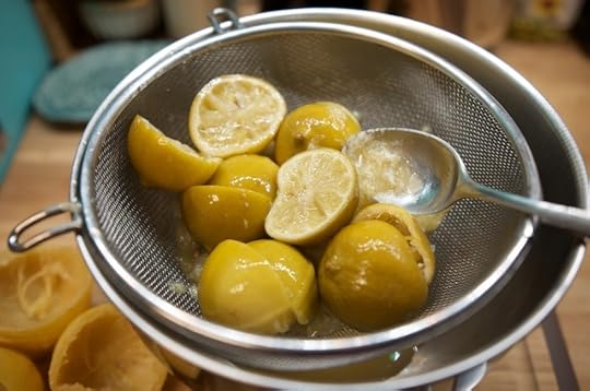 halved citrus for lemon lime marmalade