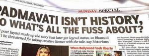  Times of India, Romilla Thapar, Irfan Habib, English mainstream media, AMU, Delhi University, Left-Congress, Saraswati River, Aryans, Dravidian, Sanskrit, Vedic literature, Kalinga War, Ashoka, Mohanjodaro, Harappa, Kalibangan, Hanumangarh, Rakhigarhi, Itihasa, Rishis, Yogis, Smriti, Shruti, Hindusim, Abrahamanic religions, Judaism, Islam, Christianity, West, Akhlaq, Rohith, BJP workers, Padmavati, Khilji, Kamala Devi, King Ramachandra, Devagiri, Amir Khusro, Khazain-ul-Fatuh, Jazia Tax, Malik Kafur, 