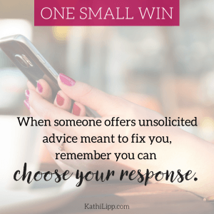 unwelcome advice