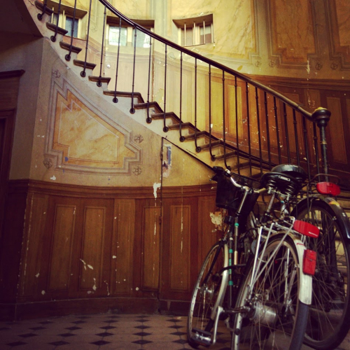 Escalier stairs bicycle