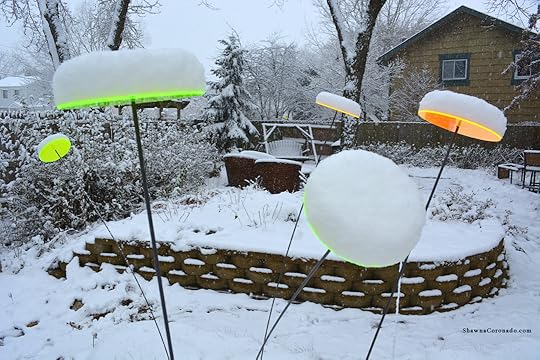 Cazador Del Sol Garden Sculpture Winter Photo