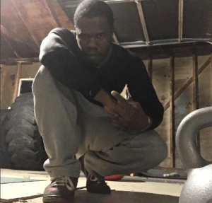 getting ready to work out in a garage gym