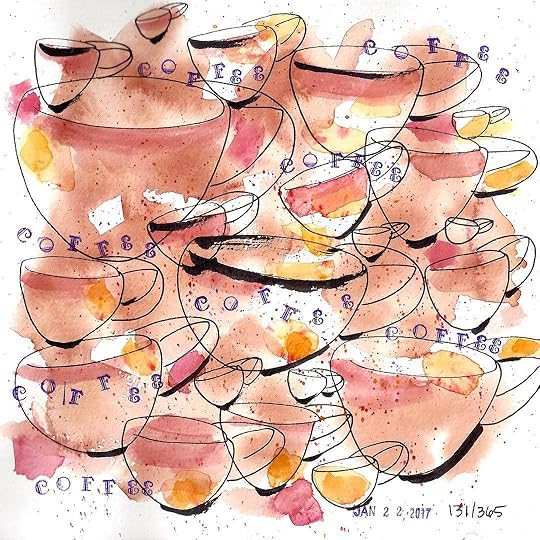 First day without coffee! So far, so good. Maybe making coffee art will supplant my desire/need for drinking it! ☕️