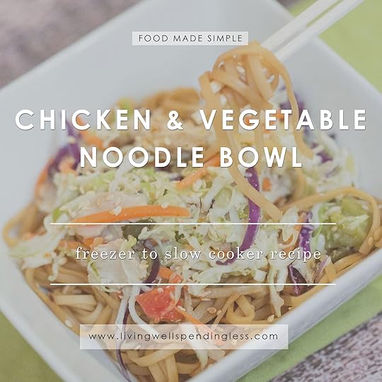 Chicken & Vegetable Noodle Bowl | Freezer Friendly Meals | Easy Chicken Recipes | Fast & Simple Chicken Dinner
