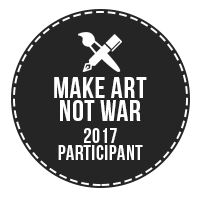 Make Art Not War 2017 Challenge Participant Badge