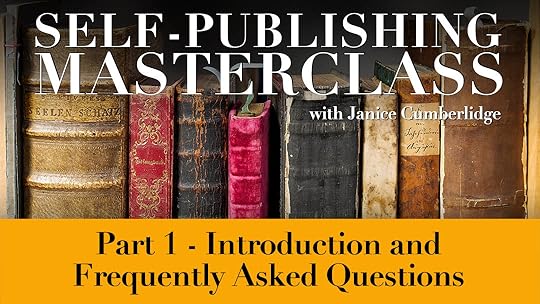 Self-Publishing Masterclass - Part 1 - Introduction and Frequently Asked Questions