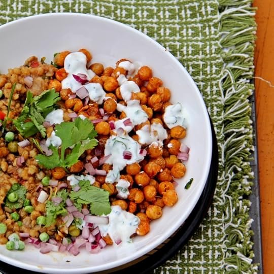 Fried Chickpeas with Mint and Cayenne