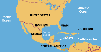 Map of Central America