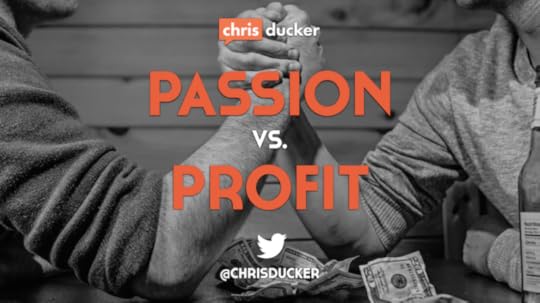 PASSION VS PROFIT