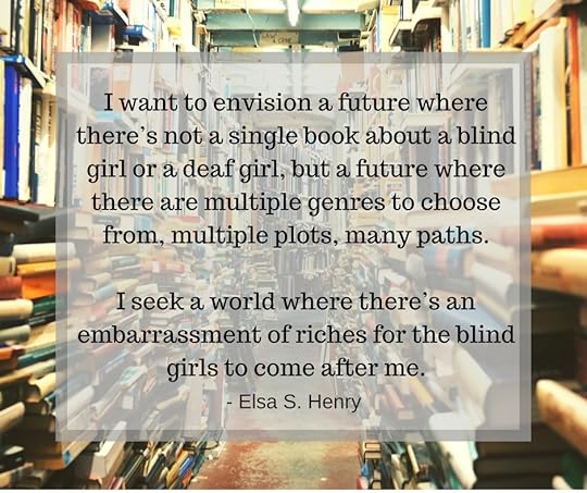 This image is a quote graphic. The background shows a narrow aisle between shelves of books filled to the brim. A gray box over the image with black writing contains the quote from the text beginning with, 