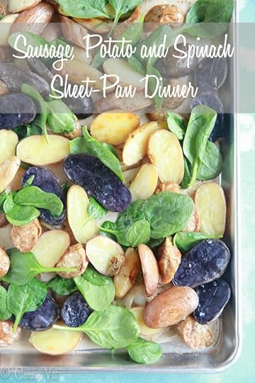 Sausage, Potato and Spinach Sheet-Pan Dinner