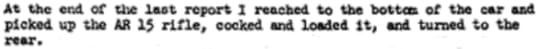 AN EXCERPT FROM SECRET SERVICE AGENT GEORGE HICKEY's Legal Statement THAT SUPPORTS HE was unarmed During the Shots. 