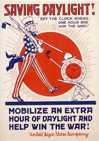 US poster about War Savings Time, WWII