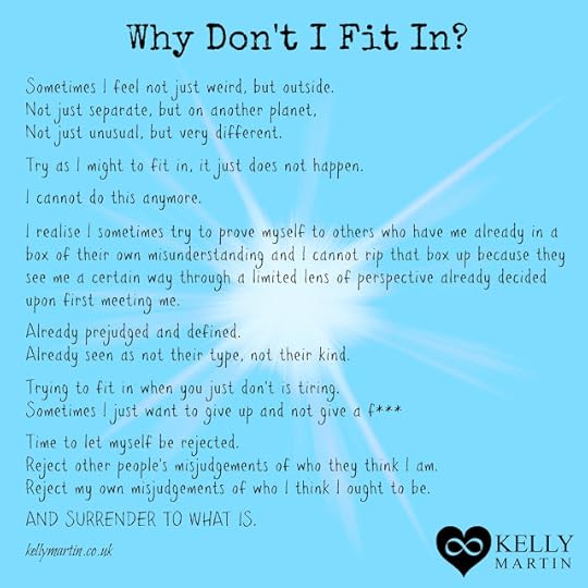 why dont i fit in belonging poem Kelly Martin