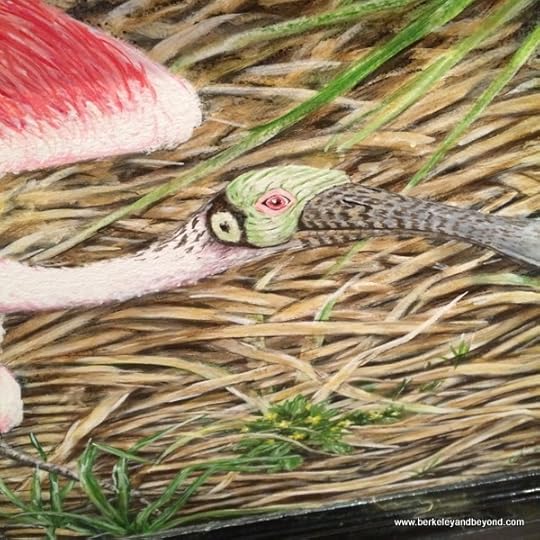 detail of contemporary mural at Houmas House Plantation and Gardens in Darrow, Louisiana