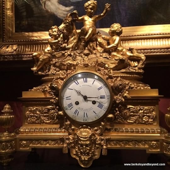 antique gold clock at Houmas House Plantation and Gardens in Darrow, Louisiana