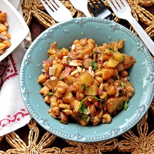 Alu Kabli_Bengali Potato and Chickpea Salad