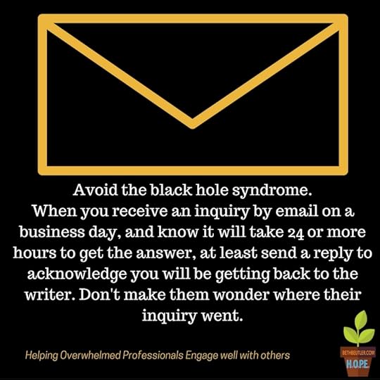 Black hole syndrome