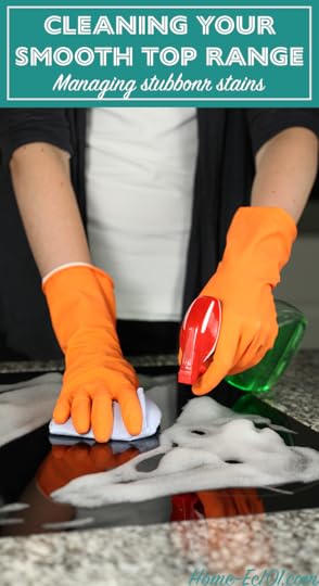 How to clean a very stained smooth top range
