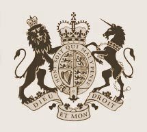 Lion and unicorn coat of arms