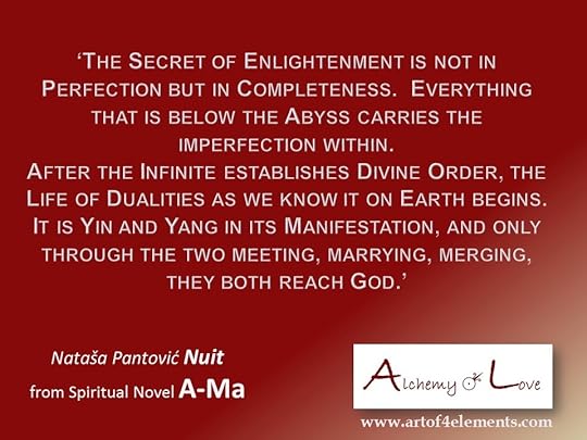 Ama Alchemy of Love Novel quote about Enlightenment
