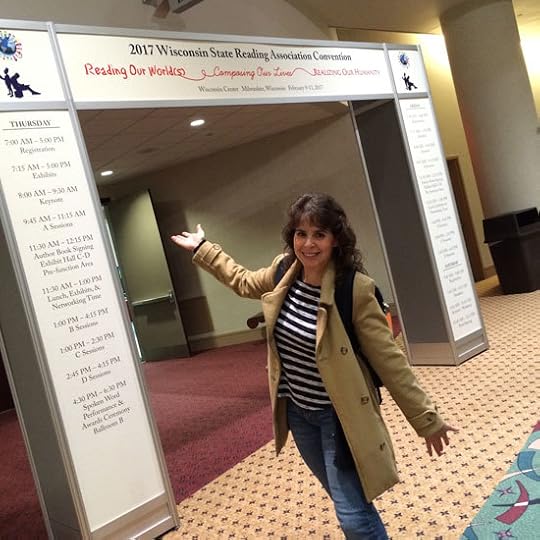 Silvia Acevedo at Gateway to the Wisconsin State Reading Association