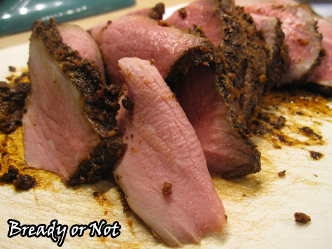 Bready or Not: Chili and Coffee-Rubbed Sliced Roast Beef 