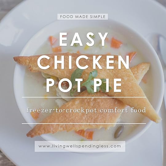 Easy Chicken Pot Pie | Freezer to Crock Pot Meal | Chicken Recipe| Comfort Food Made Simple | Meal Planning
