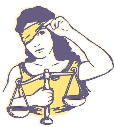 Lady Justice, Not So Blindfolded, by Karolus_BR. Public domain via Wikimedia Commons.