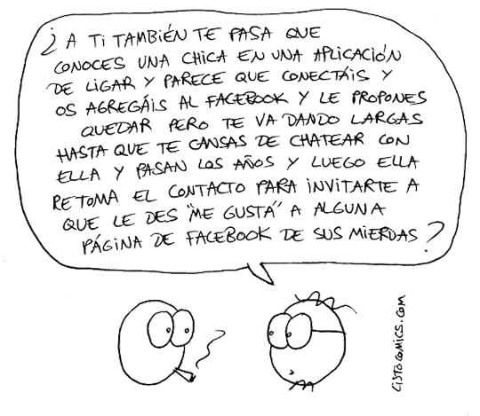 Viñeta de humor gráfico sobre la seducción a largo plazo.