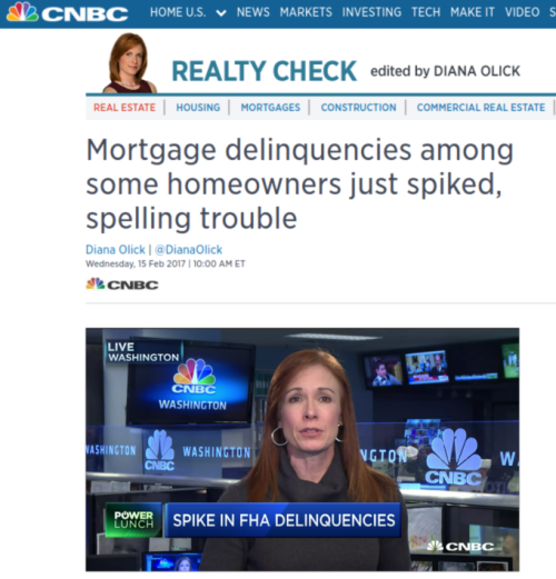 Mortgage delinquencies among some homeowners just spiked spelling trouble