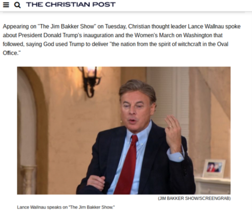 God Delivered US From Spirit of Witchcraft in the Oval Office Through Trump Says Christian Leader