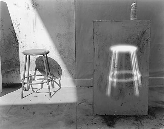 Robert Cumming, Quick Shift of the Head Leaves Glowing Stool Afterimage Posited on the Pedestal, 1978 Courtesy the artist 