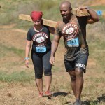 John and Naomi Greaves at the Savage Race wearing Garage Gym Life
