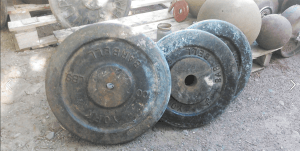 York rimless 100lb plates