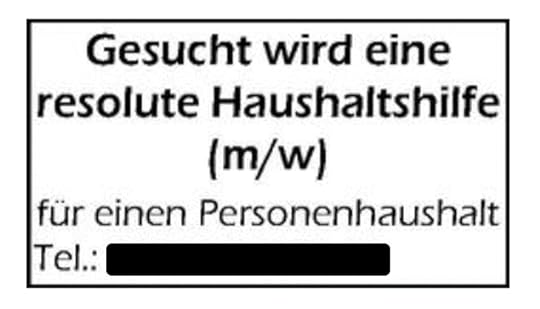 Einen Personenhaushalt