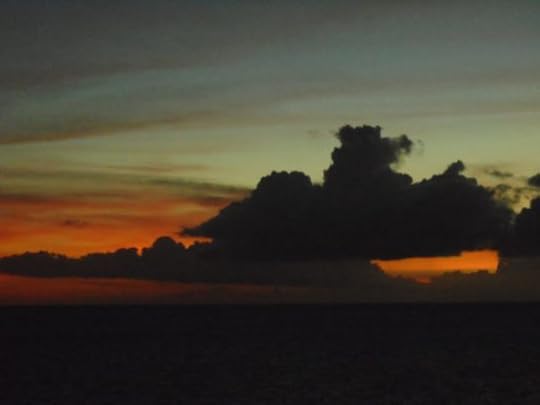 Amazing sunset in the Caribbean