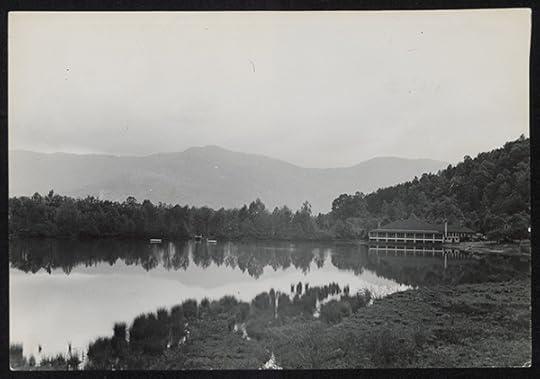 Will Hamlin, Dining Hall and Lake Eden, n.d. Courtesy the Martin Duberman Collection, Western Regional Archives, State Archives of North Carolina and Christopher Hamlin 