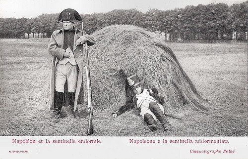 Napoléon et la sentinelle endormie