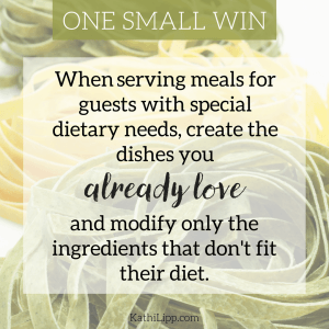 accommodating dietary need