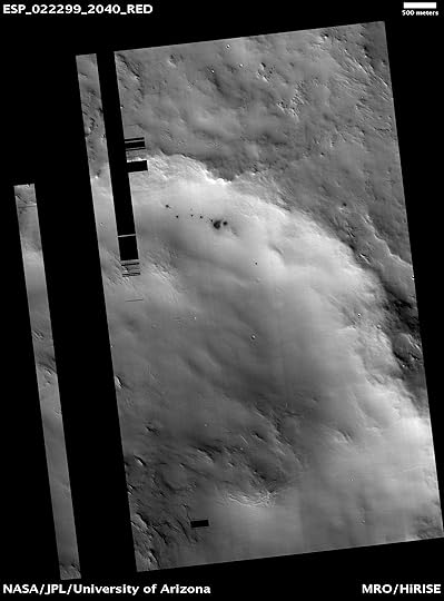 Recent cratering on Mars (HiRise camera, U Arizona)