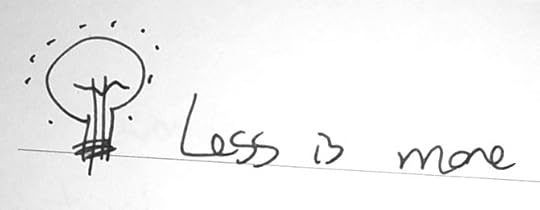 Less is more lightbulb