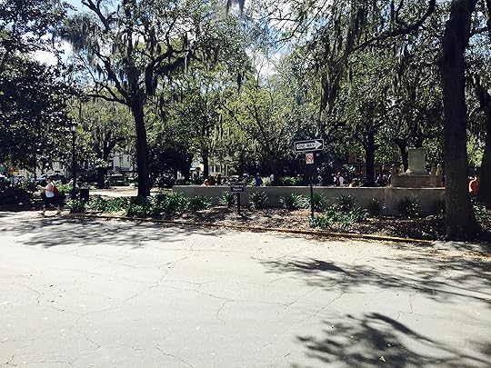 Chippewa Square in Savannah, GA, where Forrest Gump was waiting for the bus.