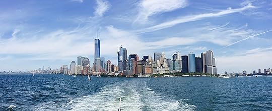 The skyline of Manhattan.