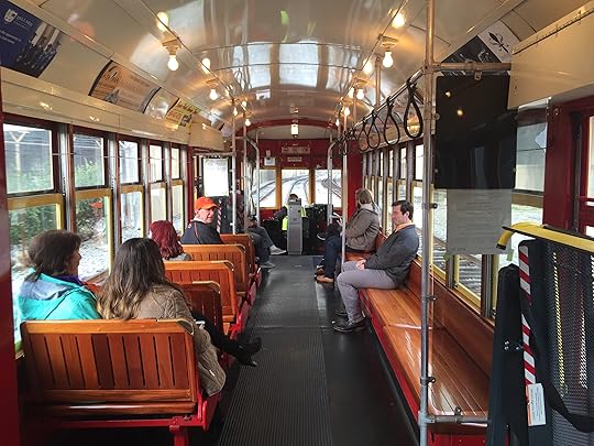 Inside the Nola streetcar.