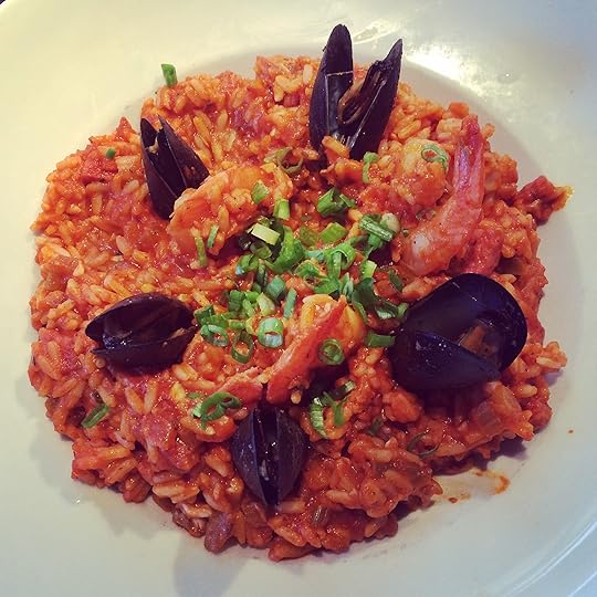 This alligator jambalaya is absolutely delicious.