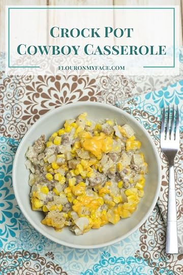 Crock Pot Cowboy Casserole recipe via flouronmyface.com