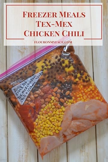 Freezer Meals Tex-Mex Chicken Chili recipe via flouronmyface.com