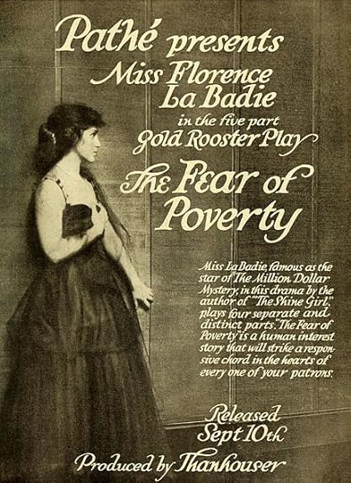 Advertisement in Moving Picture World for the American film The Fear of Poverty (1916) by Thanhouser Film Corporation. Public domain via Wikimedia Commons.